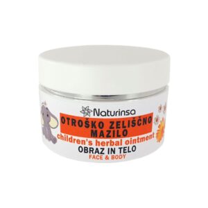 Otroško zeliščno mazilo za nežno in občutljivo otroško kožo