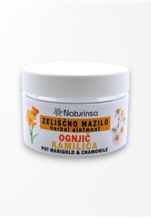 Zeliščno mazilo ognjič kamilica