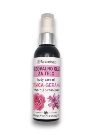 Negovalno olje za telo VRTNICA GERANIJA