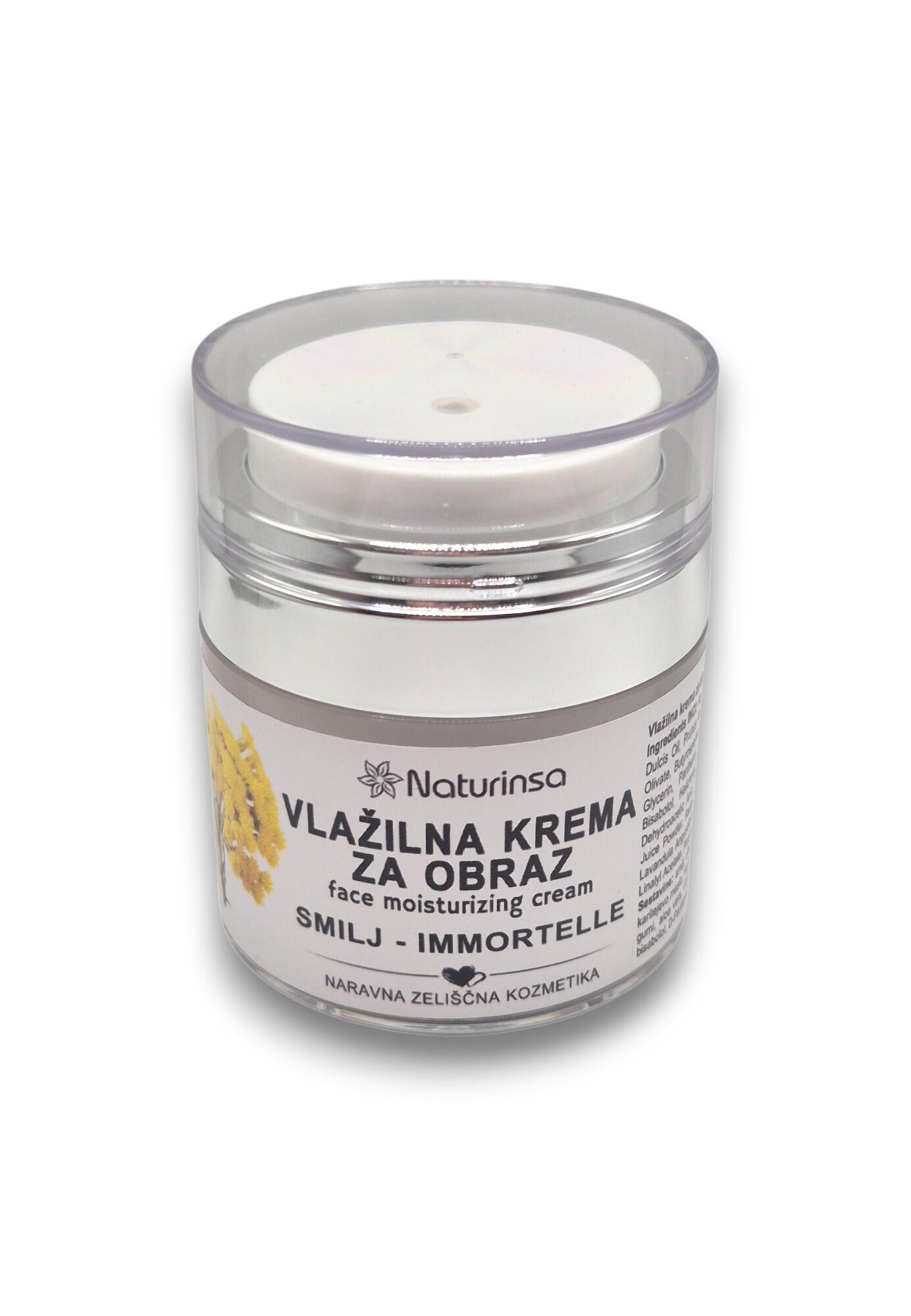 Vlažilna krema za obraz smilj